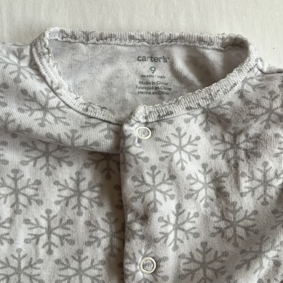 5-Piece Carter's Baby Girl Winter Snowflake Set Size 9 Months - Picture 3 of 14